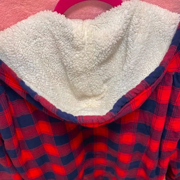 Boston Traders Shearling-lined Flannel Coat XXL Plus Fall Winter Cozy Warm Snow - Picture 7 of 16